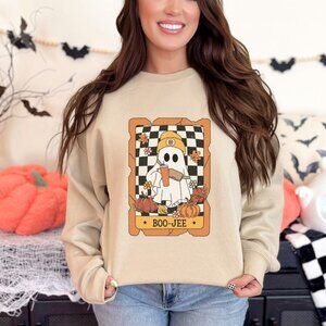 CUTE GHOST BOO-JEE CREWNECK SWEATER